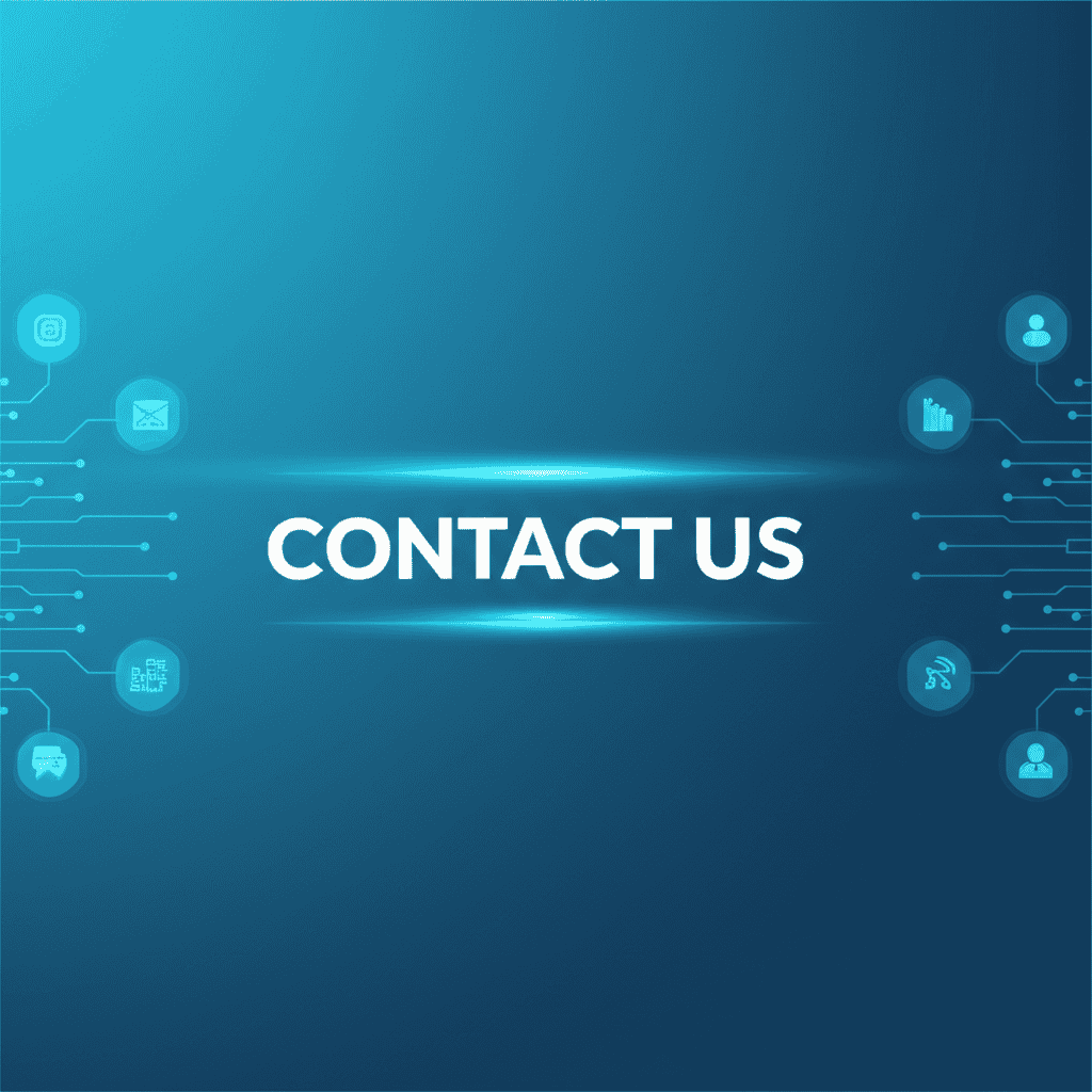 People connecting through various communication channels, representing contact us and support